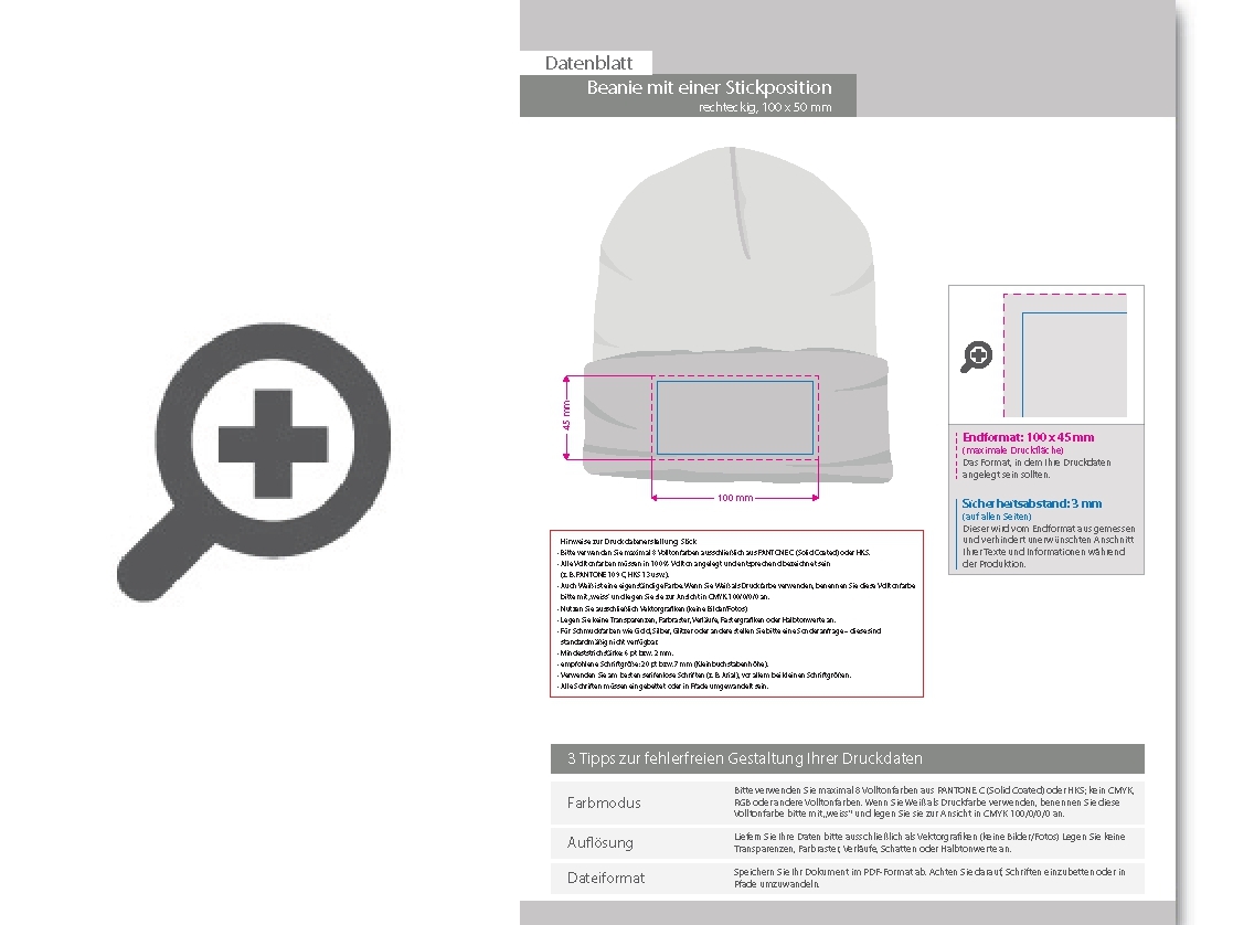 Product Bild fleecem__tze_recycelt__mit_einer_stickposition