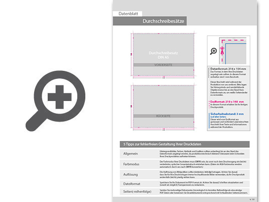Product Bild durchschreibes__tze_din_a5_quer__5-fach__4_1-farbig__50_s__tze_je_block