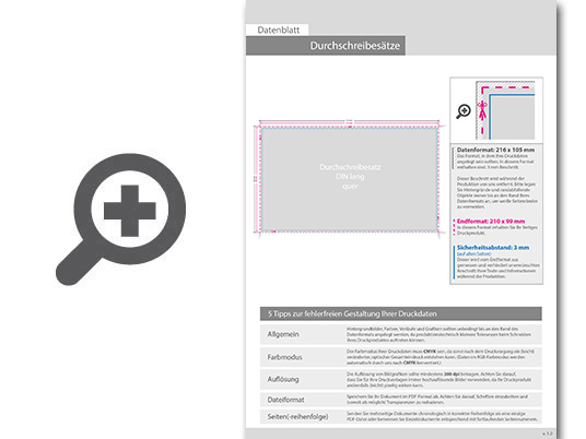 Product Bild durchschreibes__tze_din_lang_quer__3-fach__1_0-farbig__100_s__tze_je_block
