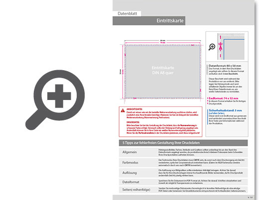 Product Bild eintrittskarte_din_a8_quer_perforiert_(4_0_einseitig_bedruckt)