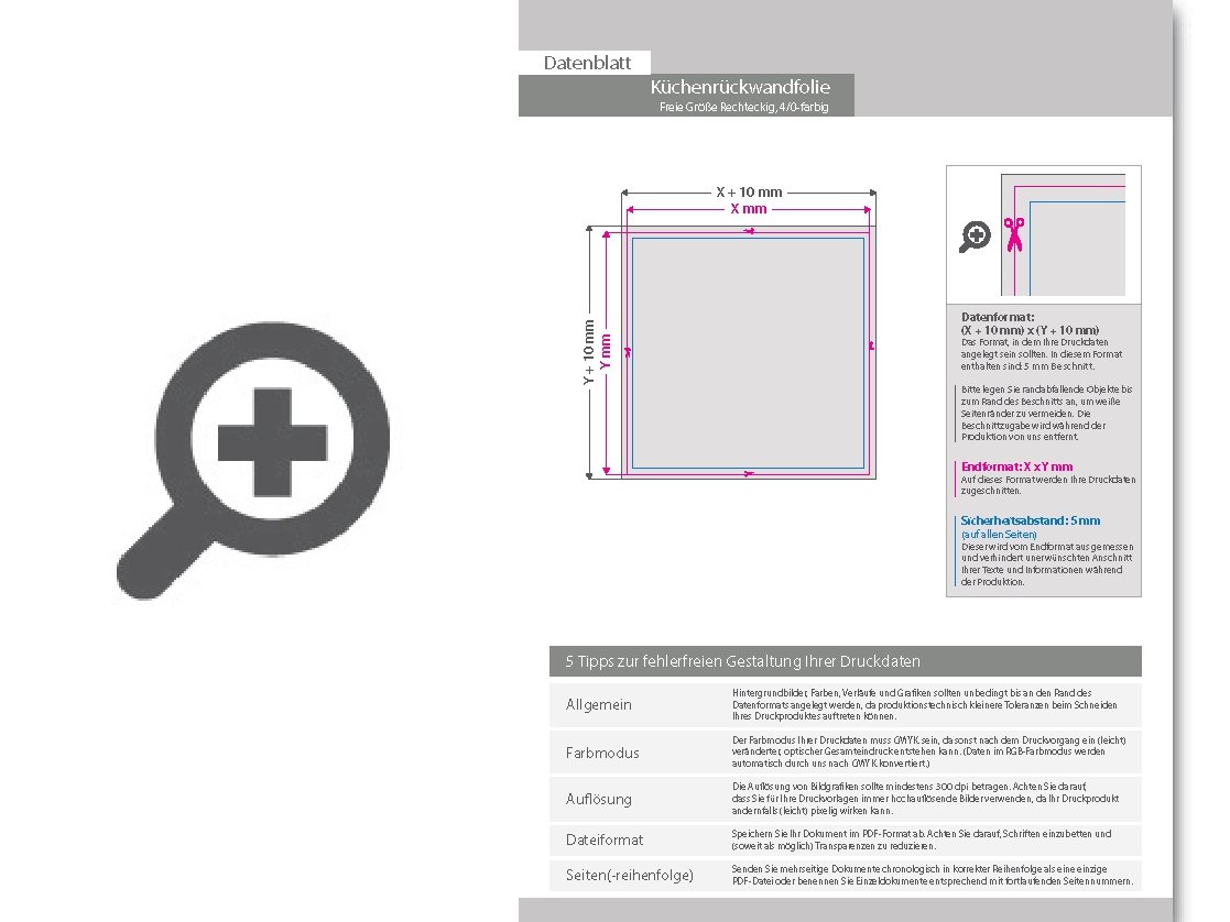 Product Bild selbstklebende_k__chenr__ckwandfolie_mit_freier_gr____e_(rechteckig)