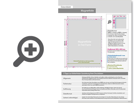 Product Bild magnetische_wechselwerbung_in_frei-form_(eine_stanzform_m__glich)___einseitig_4_0-farbig_bedruckt