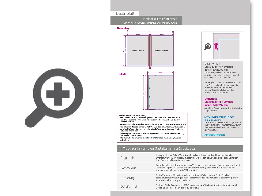 Product Bild block_mit_softcover__din_a4_hoch__100_blatt__umschlag_und_inhalt_1_0-farbig_schwarz_einseitig_bedruckt